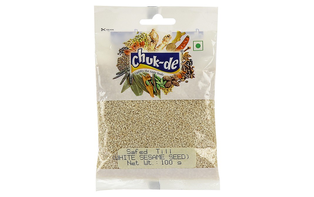 Chuk-de Safed Till (White Sesame Seed)   Pack  100 grams
